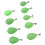 9pcs Luminous Fish Float PP Egg Bait Casting Aid for Night Fishing 5