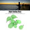 9pcs Luminous Fish Float PP Egg Bait Casting Aid for Night Fishing 8