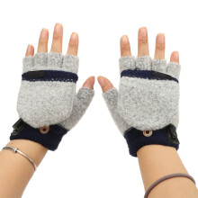 USB beheizbare Handschuhe 5V Einstellbar Baumwolle Grau Blau Einheitsgröße für Skifahren und Radfahren