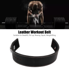 Bodybuilding-Kniebeugengürtel, Leder,