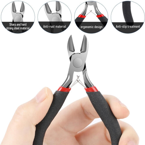 Precision Side Cutters for Crafts, Wire Cutter for MultiCore Cables, Model Making 1