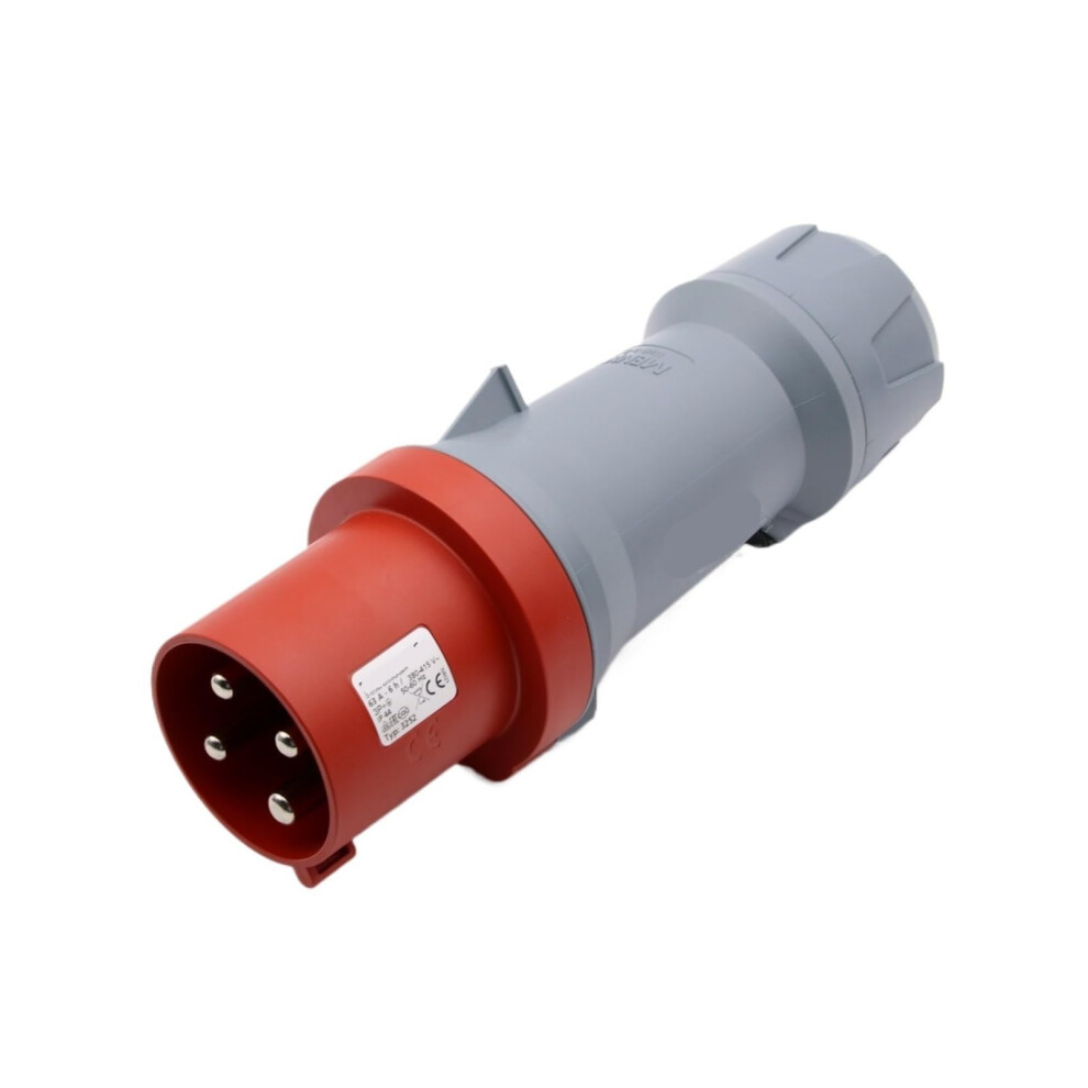 Industrial Plug Ip44 400V 4P 63A, 4Pole Industrial Socket Connector, Ip Rated 9189345377167