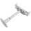 Adjustable aluminum radiator floor brackets, heightadjustable, support feet (21–26 cm) 4