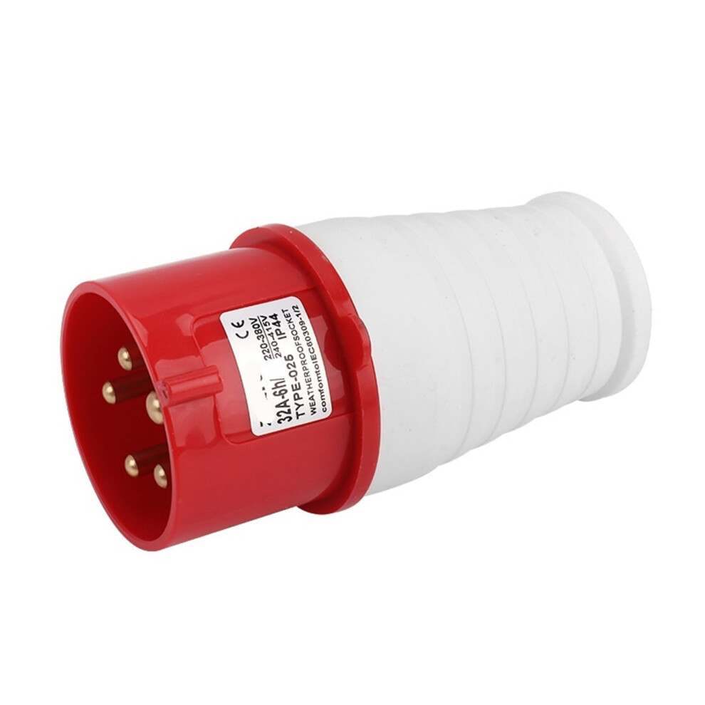 Industrial Aviation Plug Waterproof 5Pin 32A Ip44 Threephase Heavyduty Connector 9347817258905