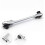 Silver Ratchet Wrench 1/4 Inch Mini Double Head 72 Teeth Drive Socket Set 4