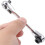 Silver Ratchet Wrench 1/4 Inch Mini Double Head 72 Teeth Drive Socket Set 2