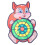 Children Indoor Dartboard Set with Squirrels Shape Hook and Loop Ball, 68g 1