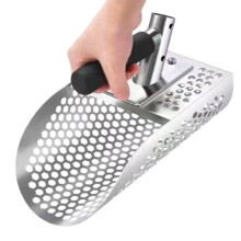 Ergonomic Metal Detector Sand Sifter Stainless Steel Sand Scoop for Beach Underwater Treasure Hunting Ref: 4862