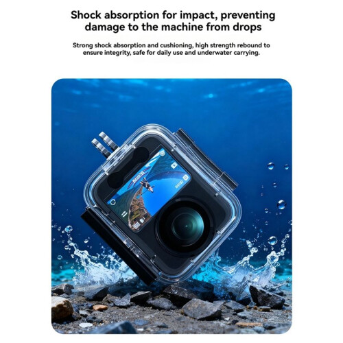 45M Waterproof Case Frame Protective Case Underwater Diving Housing for  Osmo 360 Action Camera 2