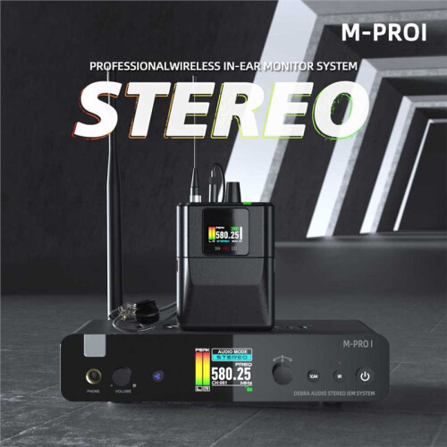 M-PROI Wireless Audio System 560-690MHz  24bit/44.1kHz 7ms Delay 80m Range for Studio/Live Performance 1
