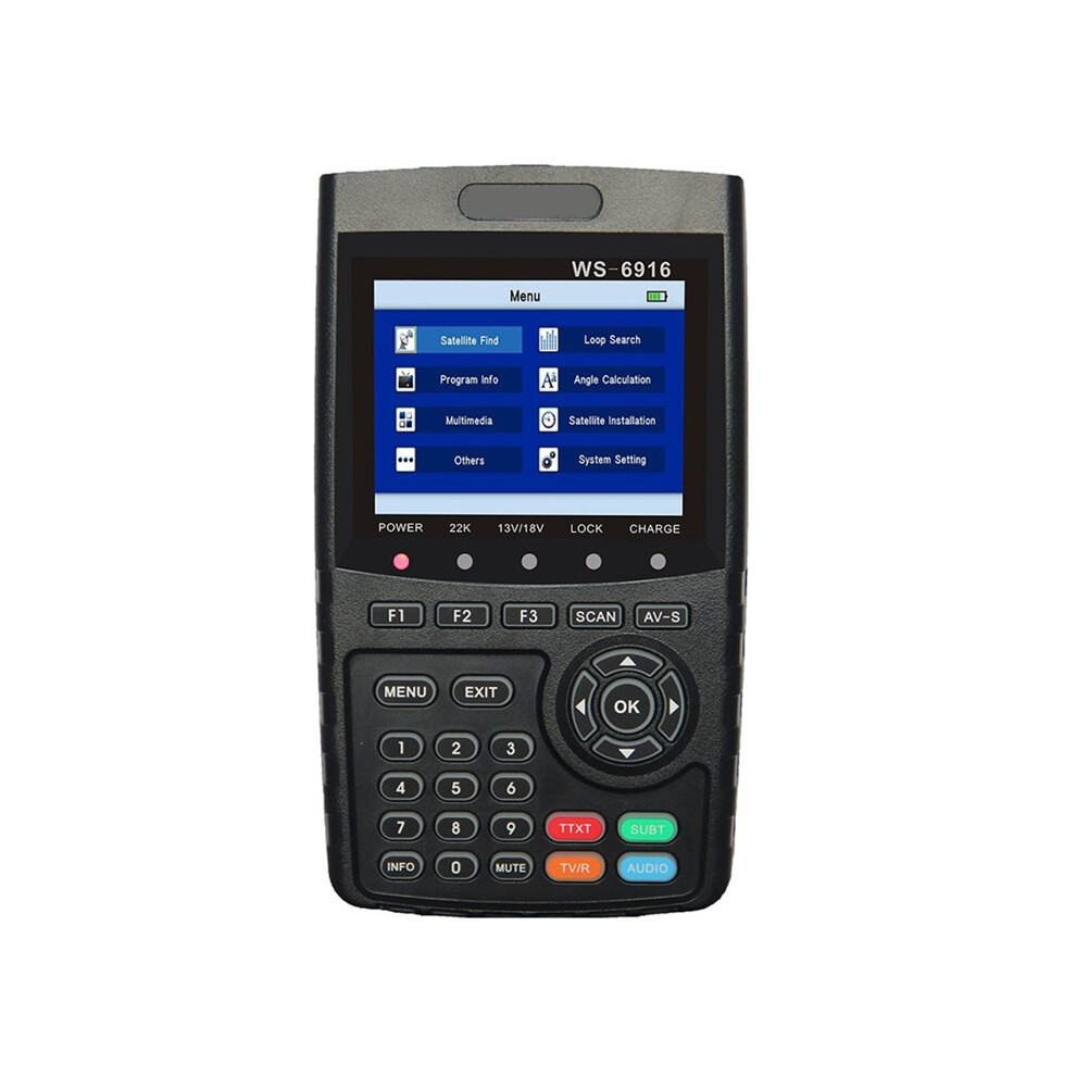 For Satlink Ws-6916 Ws 6916 Dvb-S2/S Sat Finder Satellite Receiver For Mpeg-2/Mpeg-4 H.265 Satellite Signal Finder (Eu) 4713319061018