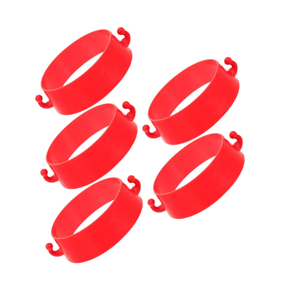 5Pcs Plastic Traffic Cone Connector Rings For Driveway And Road Safety Barrier Chain Links 9347817259711