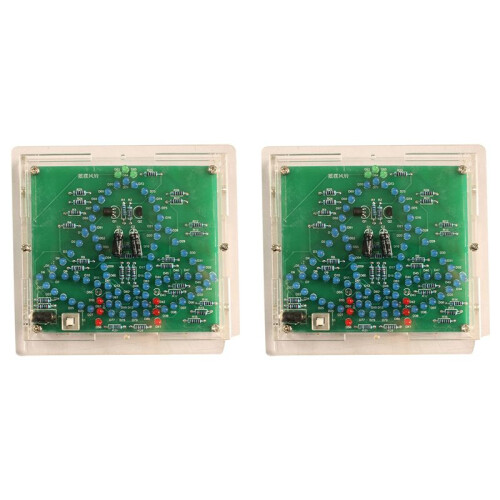2X DIY Electronic Kit  4.5-5V Swing Wind Chime Windbell Soldering Project Practice Learning Kit, with Acrylic Case