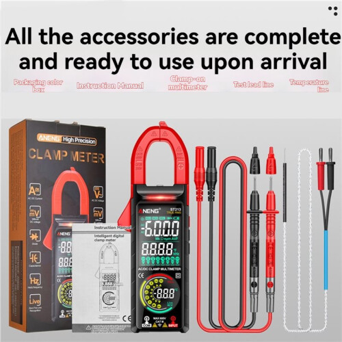 ANENG ST213 Multimeter  Digital Clamp Meter /AC Current Reverse Screen Dual Screen Display Non-Contact Tester Tools B 2