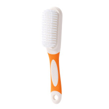 Fuginator Soft Shoe Brush with Long, TwoTone Shoe Cleaning Brush (Orange)