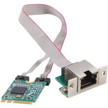 M.2 A+E Network Card Bent Pin Gigabit Single Port Server Network Card I210AT Chip GBE Ethernet RJ45 Network Card