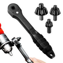 2in1 Ratchet, 12.7 mm 17.5 mm Double Head Chuck Wrench for Hammer Drills (1pc)