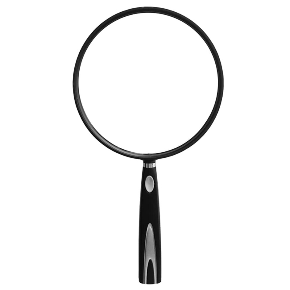20x Magnifying Glass, Handheld Magnifier, Optical Glass Lens, NonSlip Grip, 130mm