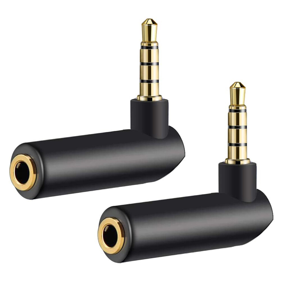 Compact Elbow Audio Adapter, Oxygen-Free Copper Core Ensuring High Purity Signal Transmission, Portable For Easy Carry 9773935187825