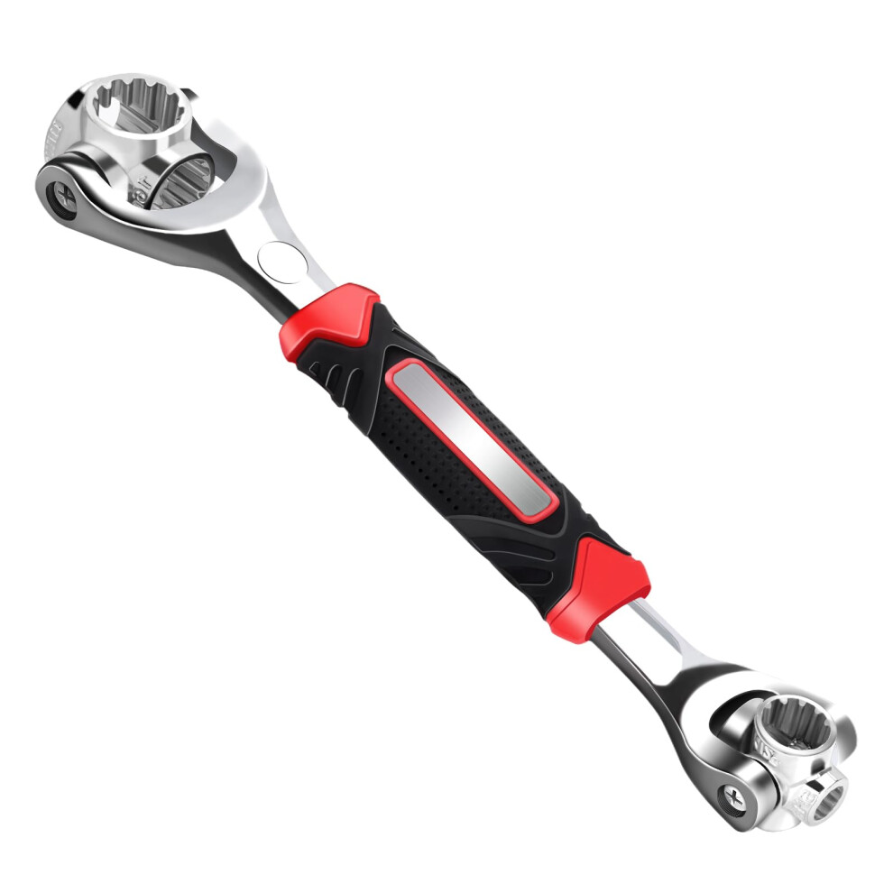 52 In 1 Double Head Turning Wrench Universal Socket Wrench Multifunctional Socket Wrench 360 Degree Rotating Stainless Steel Wrench Hand Tools 9382693788061