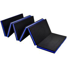 Foldable EVA Kneeling Pad for Gardening and Workshop, Thick Foam Knee Mat with Carry Handle, Blue