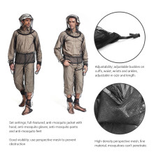 Breathable Unisex Ultra Fine Mesh Mosquito Suit for Summer Outdoor Use