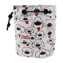 Graffiti Puppy Printed Golf Ball Storage Bag Adorable Trendy Practical