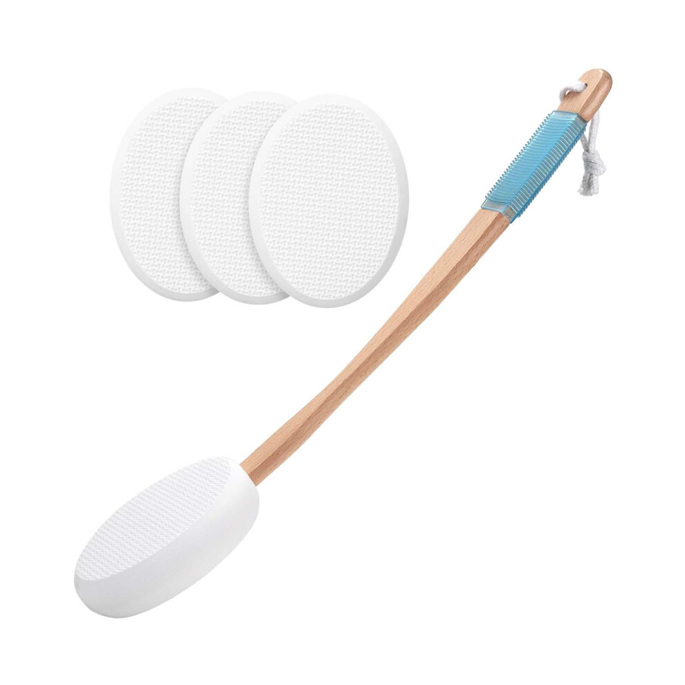 Lotion Applicator for Back with Wooden Handle for Apply Ointment Self