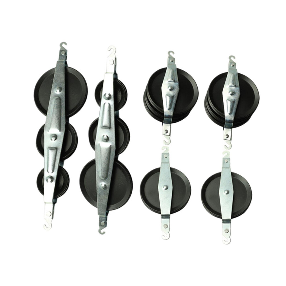 6X Pulleys Block Demonstrator Physics Experiments With Hook Pulley Blo 6901423193390