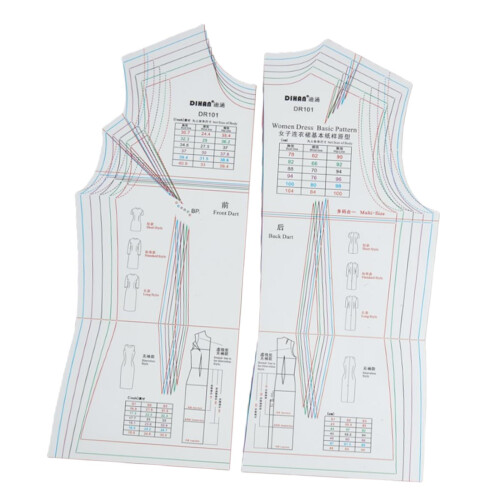 2Pcs Template Ruler Dresses Making Multipurpose Clothing Making Sewing