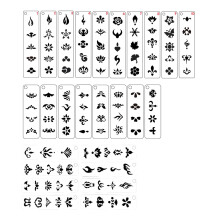 24 Pieces Face Paint Stencils Kit Stage Makeup Eyebrow for Performance
