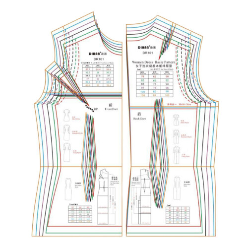 2Pcs Template Ruler Dresses Making Multipurpose Clothing Making Sewing 2
