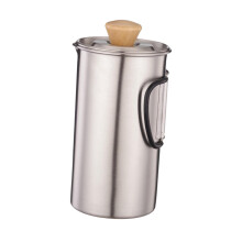 Press Coffee Maker Stainless Steel Coffee Pot for Cafe Kitchen Travel