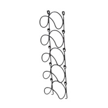 Wine Rack Wall Mounted Metal Holds 5 Bottles Hanging for Home Kitchen