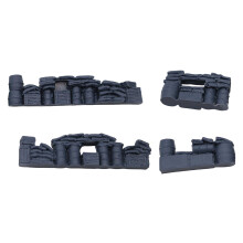 4Pcs 1:72 Diorama Models Blank DIY Painting Realistic Ornaments