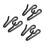 3Pcs Dog Collar Links Compact Size Universal Metal Construction Diamet 3