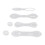 4 Pieces Keychain Pattern Stencil Stencil Patchwork Transparent Durabl 2
