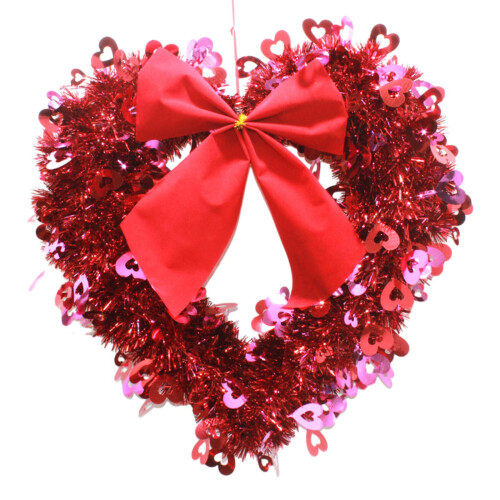 Heart Wreath Valentines Day Decorations Creative for Wedding Apartment 2