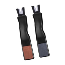 2Pcs Pottery Ice Skate Sharpeners Handheld for Men Indoor Outdoor Acti