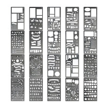 20x Painting Craft Stencils Templates for Card Making Furniture Scrapb