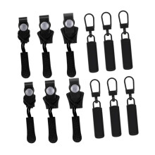 12Pcs Zipper Repair Kit, Metal Zipper Pull Replacement for Jeans Boots