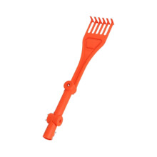 Sink Cleaning Tool Orange Mini Rake for Hard to Reach Areas Gutters Br