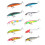 10x Fishing Lures Compact 3D Lifelike Slow Sinking Bionic with Hook fo 2
