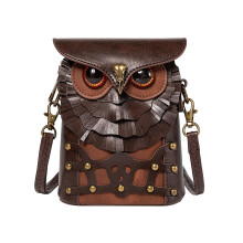 Crossbody Purse Owl Shape Gothic Owl Cartoon Satchel for Travel Cyclin
