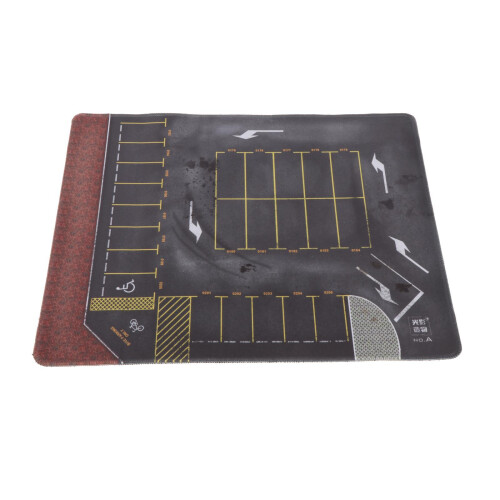 1/64 Scale Parking Lot Car Scene Mat Layout Mouse Pad Diorama Model Bu 1