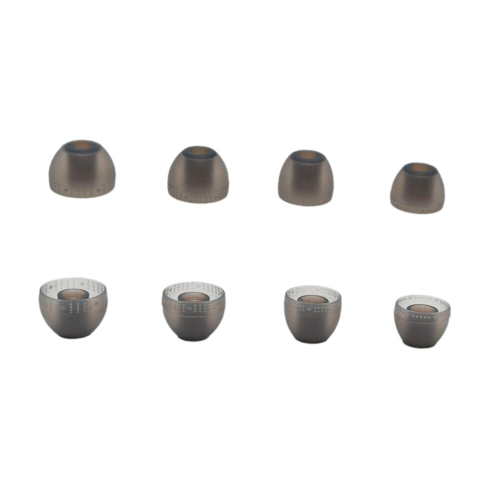 4 Pairs Earbud Tips Soft Silicone Xs/S/M/L For In Ear Headphones Comfo Grey 6901423214163