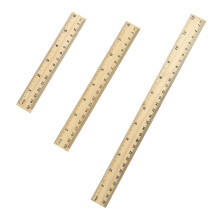 3x Wooden Ruler Measuring Drafting Rulers for Crafting Office Back to