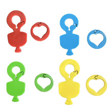 4 Pieces Easy Can Opener Key Chain Orange Peeling Tools for Lemon Frui