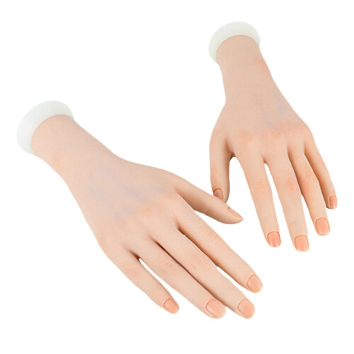 Practice Mannequin Hand Practice Hand for Acrylic Nails Soft for Photo