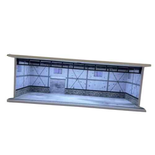 1/64 Diorama Car Display Case with Lights Layout Model Car Garage Home